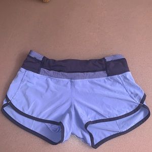 COPY - bluish/purple Lululemon shorts. Size- 2